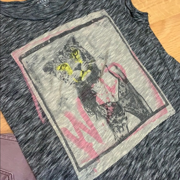 GUESS | Wild Cat Funky T Shirt - Picture 3 of 8